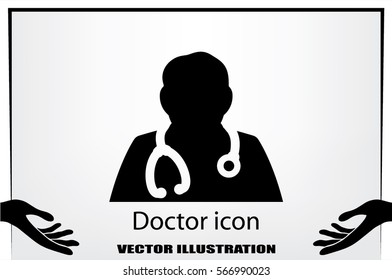 Doctor icon vector illustration.