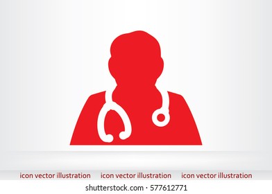 Doctor icon vector illustration.