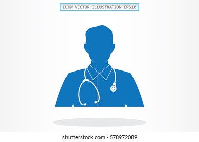 Doctor icon vector illustration 