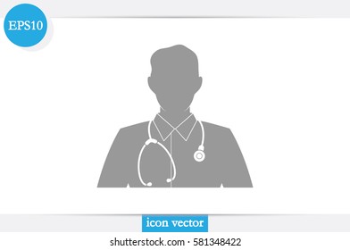 Doctor icon vector illustration.