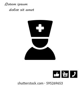 doctor icon. vector illustration