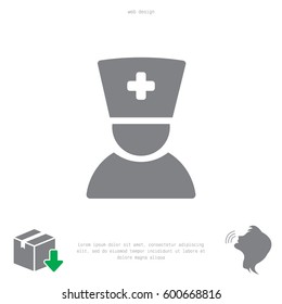 doctor icon. vector illustration