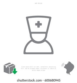 doctor icon. vector illustration