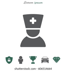 doctor icon. vector illustration