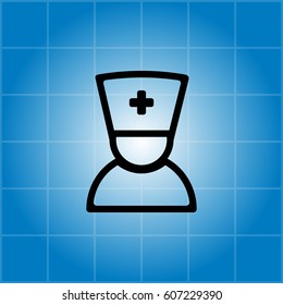 doctor icon. vector illustration