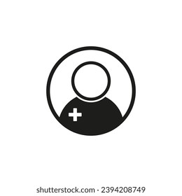 Doctor icon. Vector illustration. EPS 10.