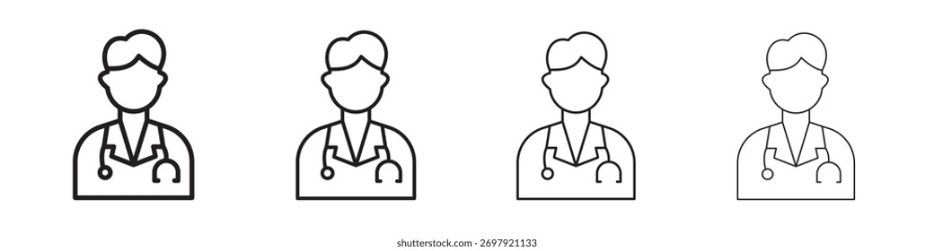 Ilustração de vetor de ícone médico. Vetor editável EPS 10.