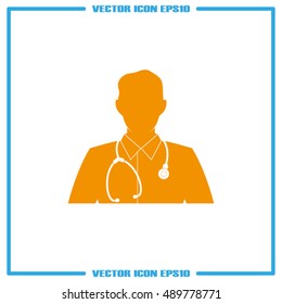Doctor icon vector illustration eps10.