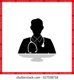 Doctor icon vector illustration eps10.