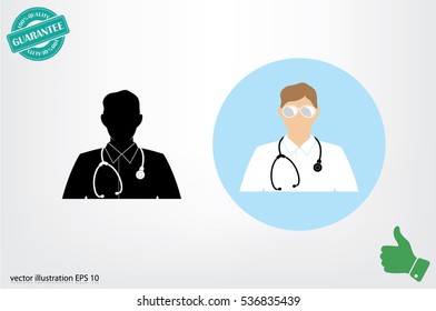 Doctor icon vector illustration eps10.