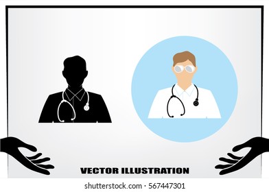 Doctor icon vector illustration eps10.