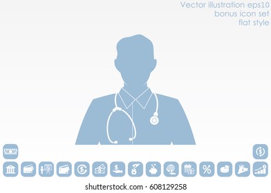 Doctor icon vector illustration eps10.