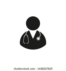 Doctor icon. Vector illustration. Isolated.	