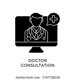 Doctor icon vector illustration template. Medical Doctor icon flat design isolated on white background.