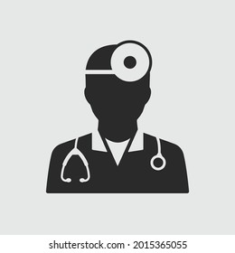 Doctor icon. Vector illustration for web sites and mobile application.