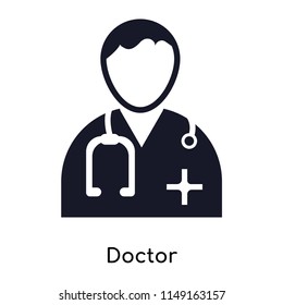 Doctor icon vector isolated on white background for your web and mobile app design, Doctor logo concept