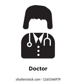 Doctor icon vector isolated on white background, Doctor transparent sign , medical health symbols