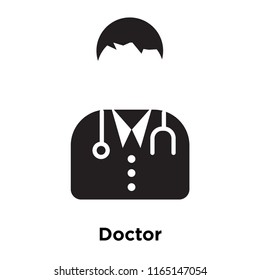 Doctor icon vector isolated on white background, Doctor transparent sign , medical health symbols