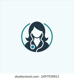 Doctor icon, doctor vector icon, doctor logo, female doctor