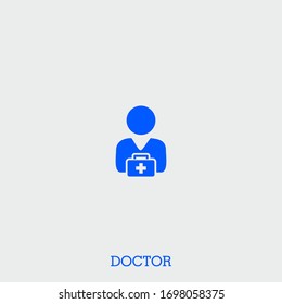 icono médico. vector médico sobre fondo gris