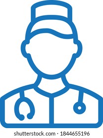 doctor icon vector on white background