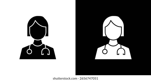 Gráficos escalables del Vector del icono del doctor