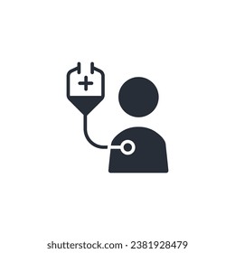 icono médico. vector.Curso editable.Signo de estilo lineal para uso de diseño web,logotipo.Ilustración de símbolo.