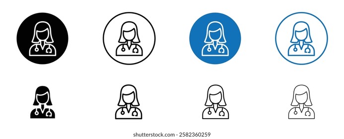 Doctor icons pack vectors for app and web ui designs