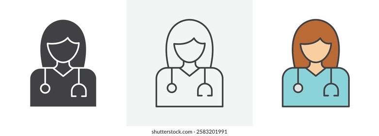 Doctor icons pack for website designs