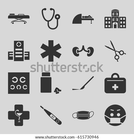 doctor icons set set