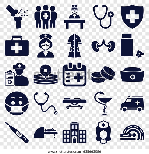 Doctor Icons Set Set 25 Doctor Stock Vector (Royalty Free) 638663056