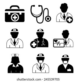 Doctor icons.vector 