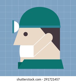 Doctor Icon.Vector