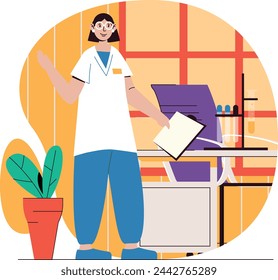 doctor illustration deign vector flat