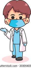 Doctor illustration icon vector design