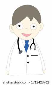 Doctor image and white background