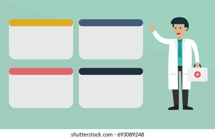 Doctor info graphic to do list text box.