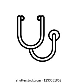 Doctor instruments. Stethoscope.
