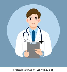 Doctor isolate vector Charecter illustration.