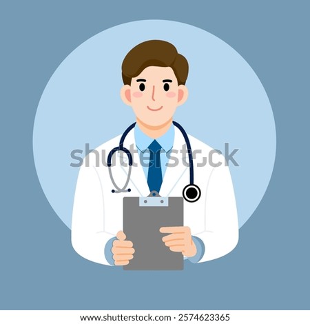 Doctor isolate vector Charecter illustration.
