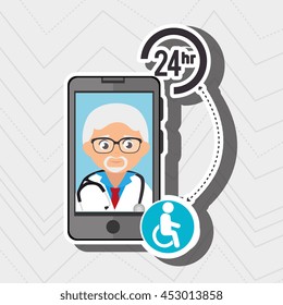 doctor with isolated icon design, vector illustration  graphic 