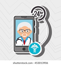 doctor with isolated icon design, vector illustration  graphic 