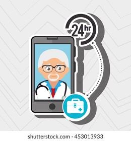 doctor with isolated icon design, vector illustration  graphic 