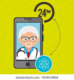 doctor with isolated icon design, vector illustration  graphic 