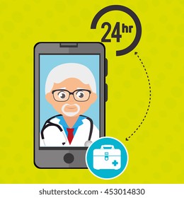 doctor with isolated icon design, vector illustration  graphic 