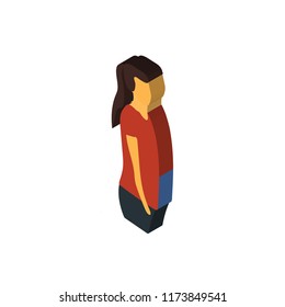 Doctor isometric left top view 3D icon