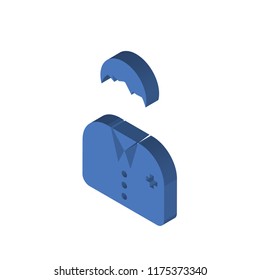 Doctor isometric left top view 3D icon