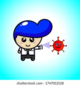 a doctor kills covid virus