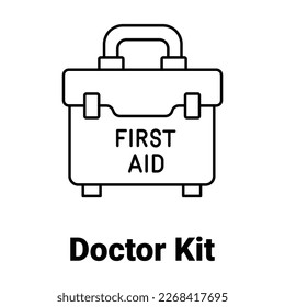 Doctor kit Vector Icon easily modify

