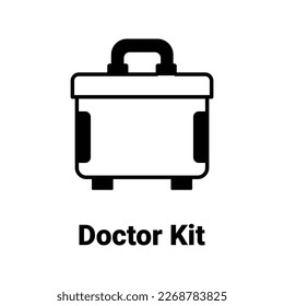 Doctor kit Vector Icon easily modify

